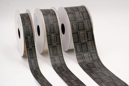 Schickes Grau & Schwarzes Jacquardband_AI-KN